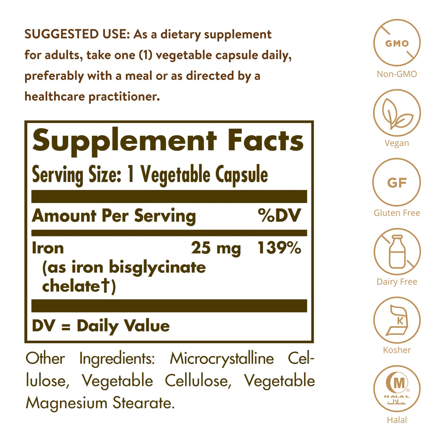 Gentle Iron® Vegetable Capsules**, 90 ct