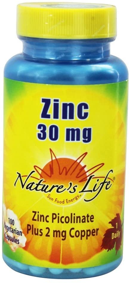 Zinc Picolinate 30mg, 100 Capsules