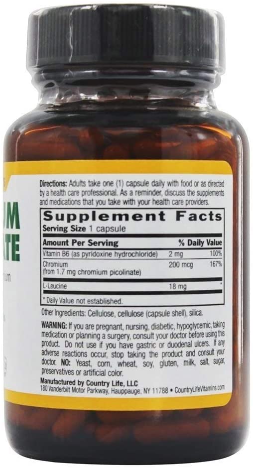 Chromium Picolinate, 200 mcg, 200-Count