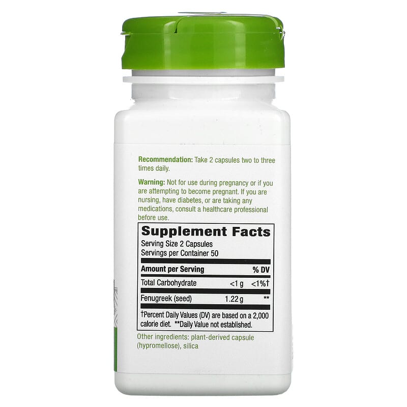 Fenugreek Seed, 610 mg, 100 Vegan Capsules