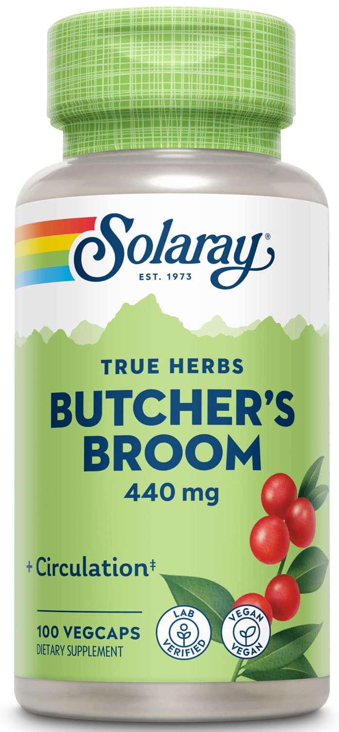 Solaray Butchers Broom 440 mg 100 VegCaps