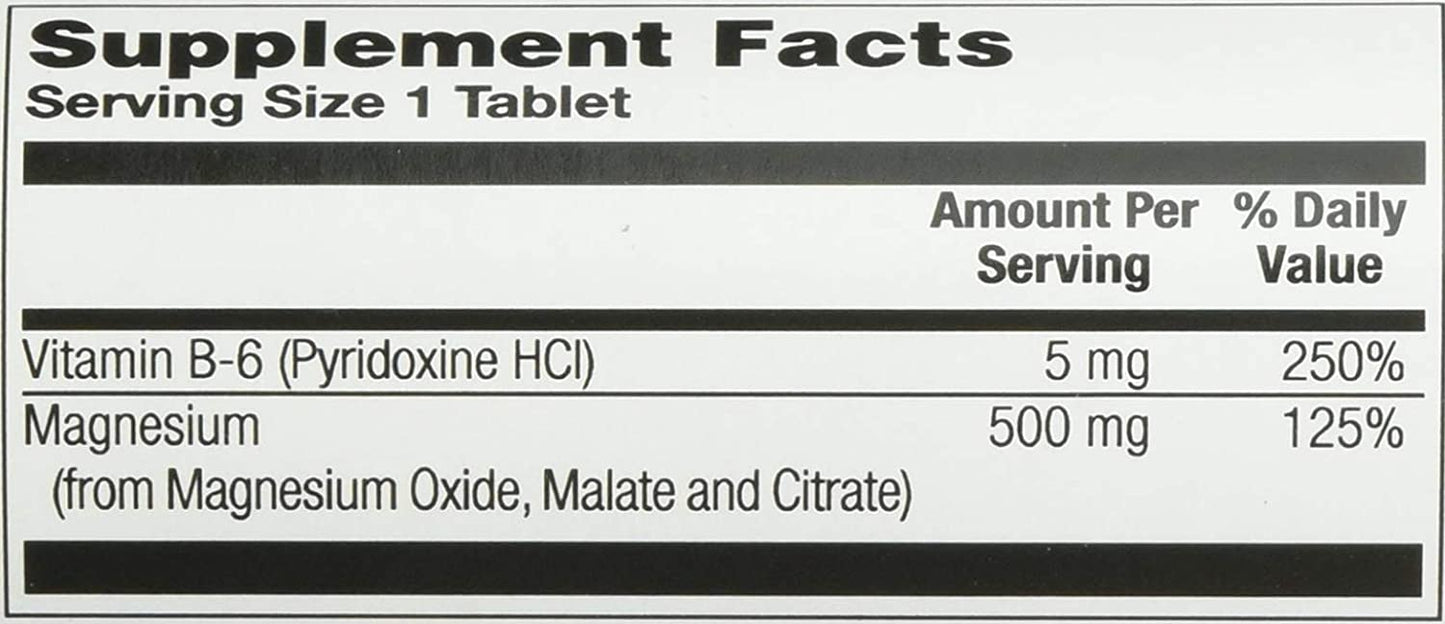 500 Mg Magnesium Triple Source Tablets, 100 Count