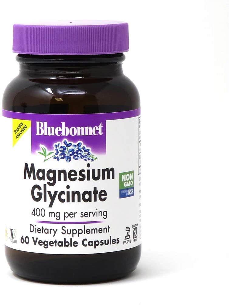 Magnesium Glycinate 400mg, 60 Veggie Capsules