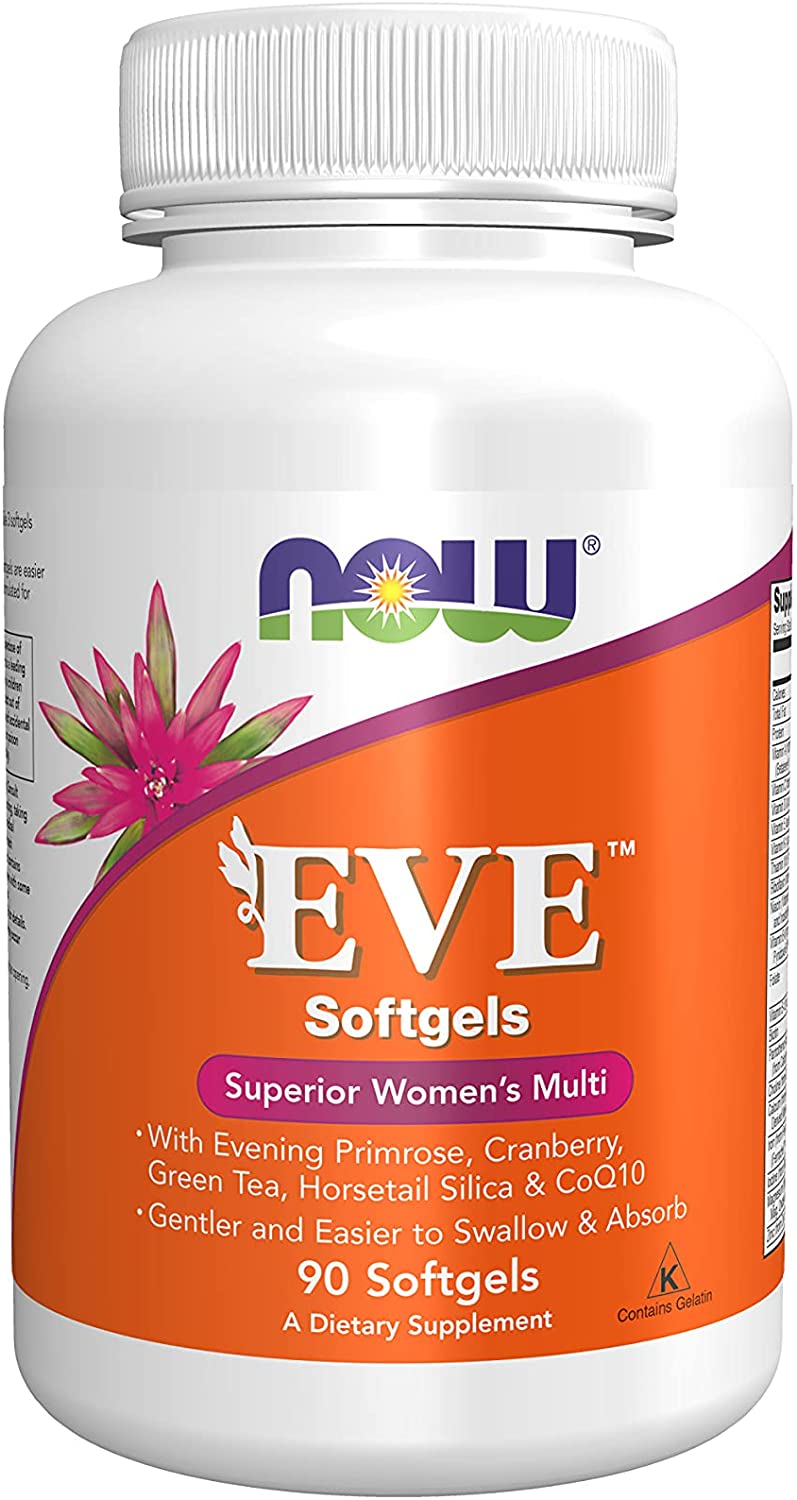 Eve™ Women's Multivitamin with Evening Primrose, Cranberry, Green Tea, Horsetail Silica & CoQ10, 90 Softgels