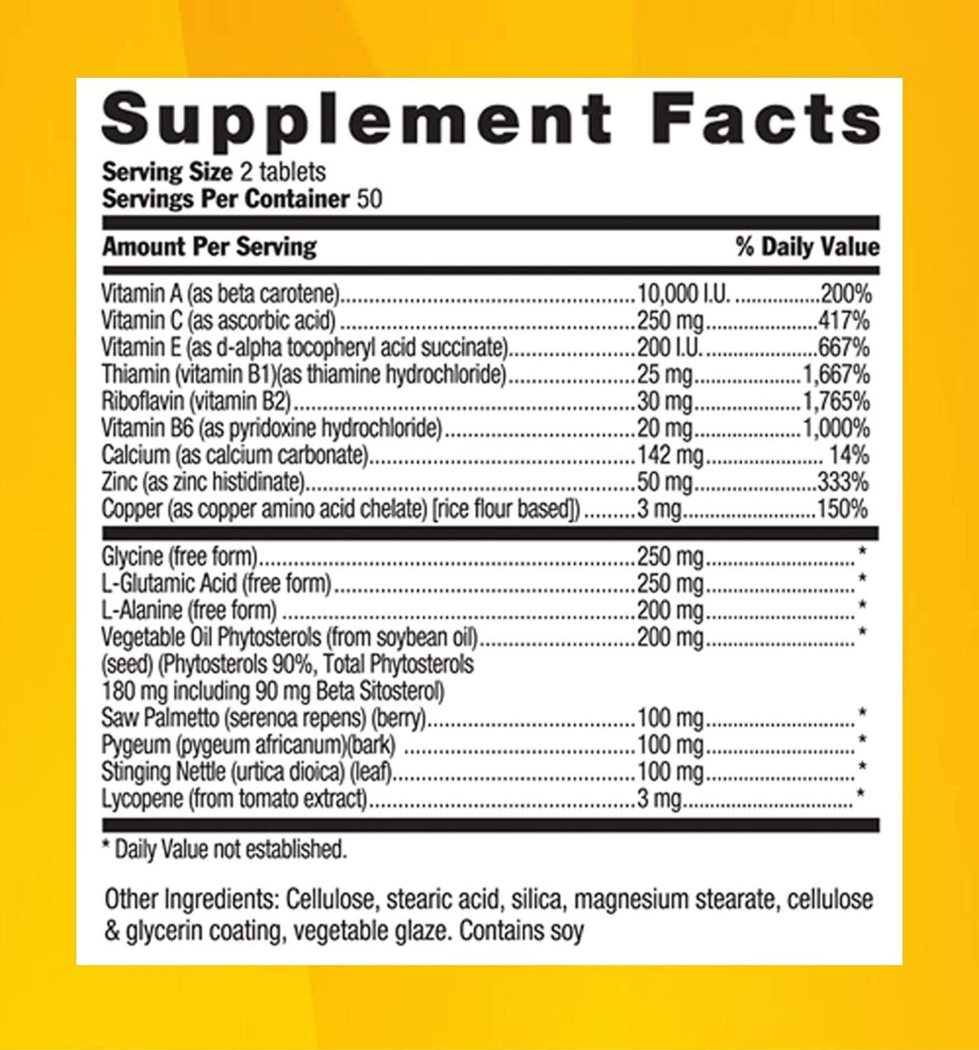 Prosta Max for Men - 100 Tablets - Men's Nutritional Complex