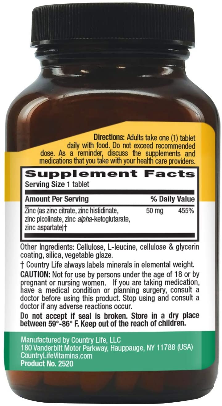 Target Mins Zinc 50Mg Tablets, 90 Count