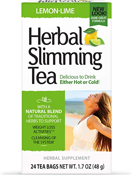 Herbal Slimming Tea, Lemon-Lime, 24 Tea Bags, 1.7 oz (48 g)