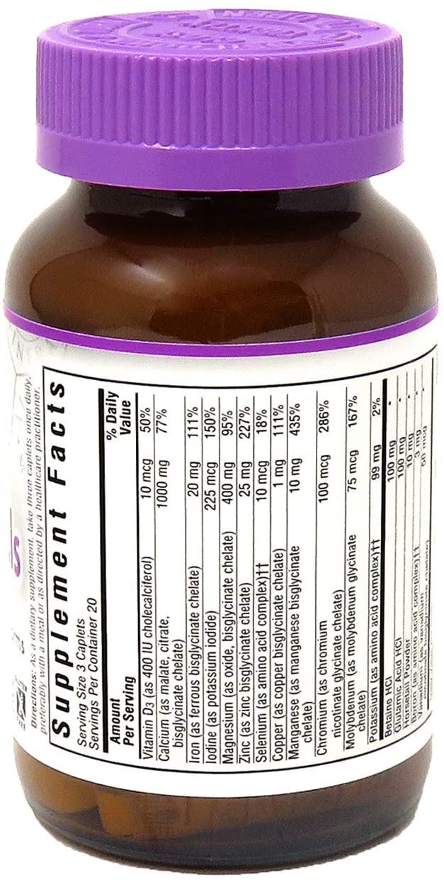 Chelated Multiminerals, 60 Caplets