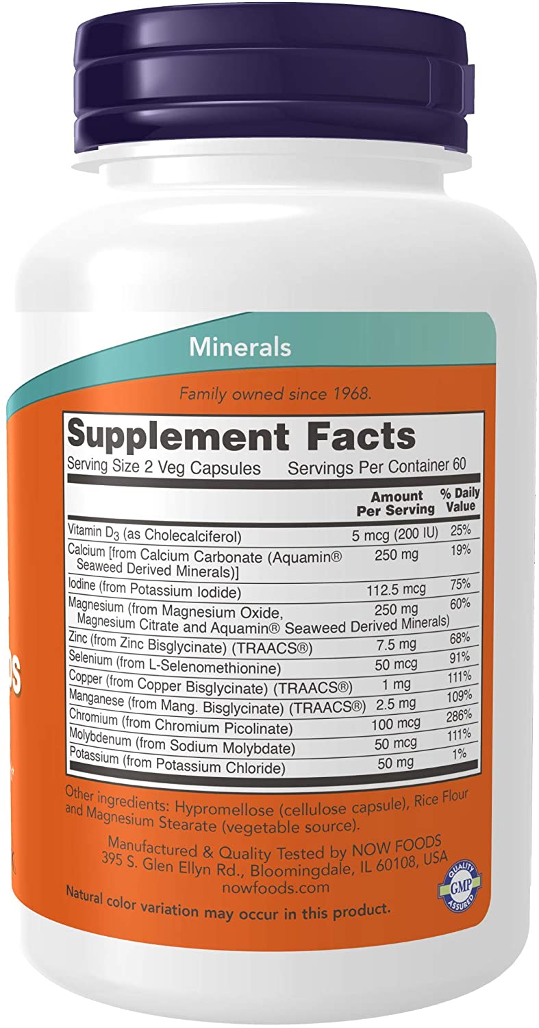 Full Spectrum Mineral Caps, Multi Mineral Formula, 120 Veg Capsules