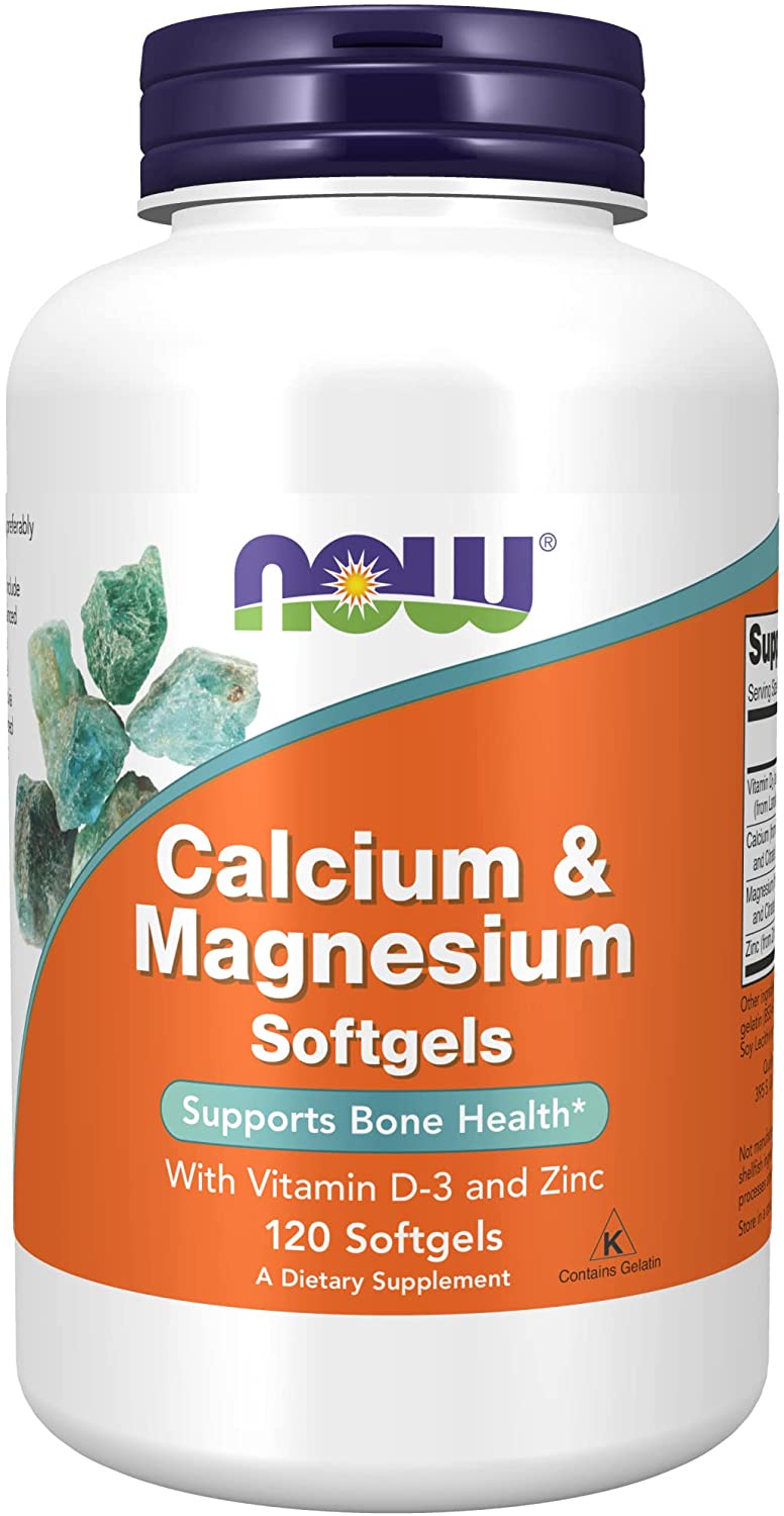 Calcium & Magnesium with Vitamin D-3 and Zinc, 120 Softgels
