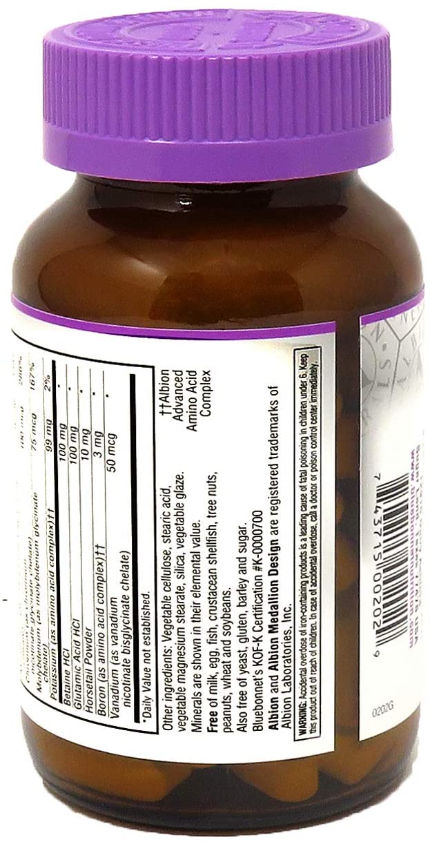 Chelated Multiminerals, 60 Caplets