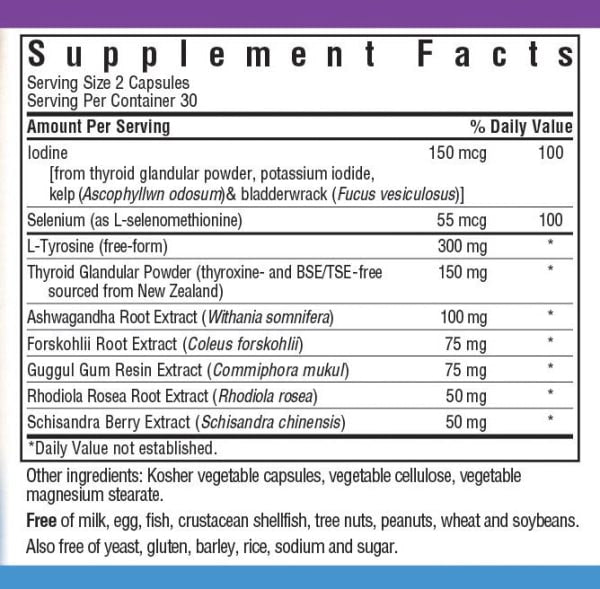 Targeted Choice Thyroid Boost 60 Vegetarian Capsules