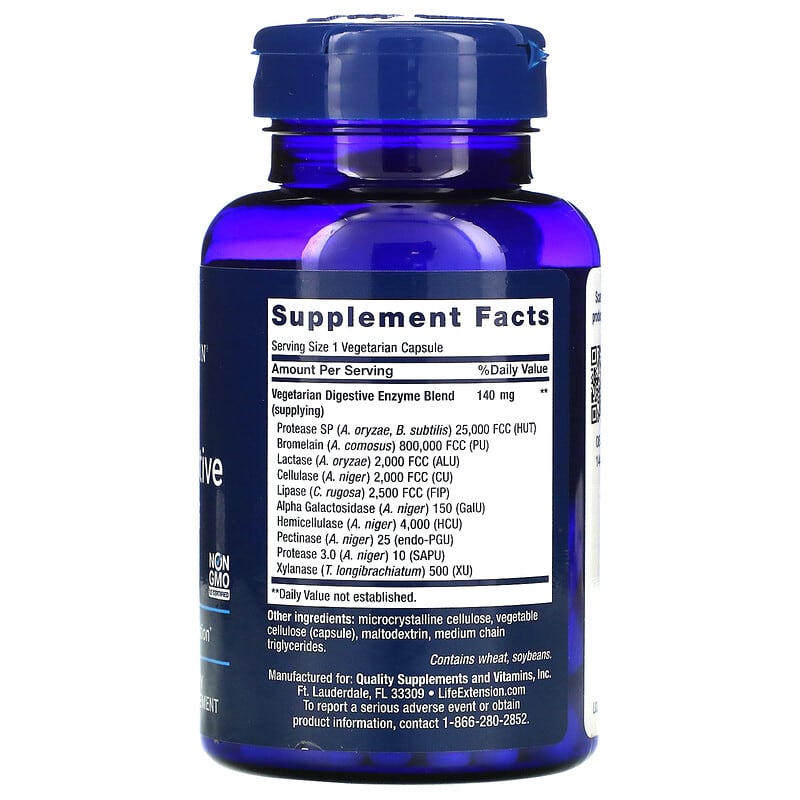 Enhanced Super Digestive Enzymes, 60 Vegetarian Capsules