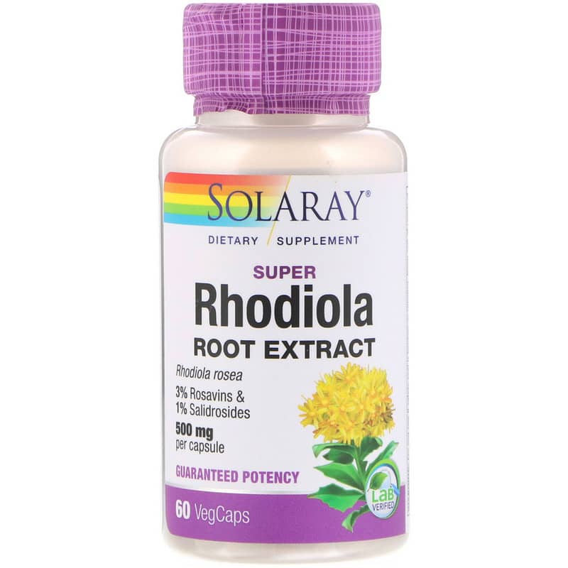 Super Rhodiola Root Extract, 500 mg, 60 VegCaps