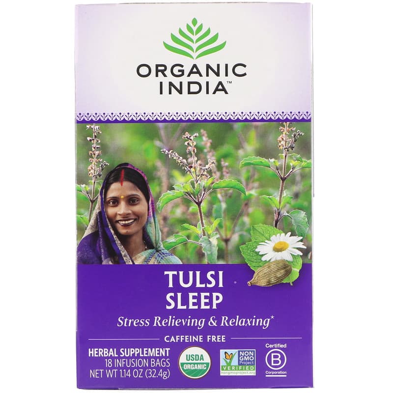 Tulsi Tea, Sleep, Caffeine Free, 18 Infusion Bags, 1.14 oz (32.4 g)