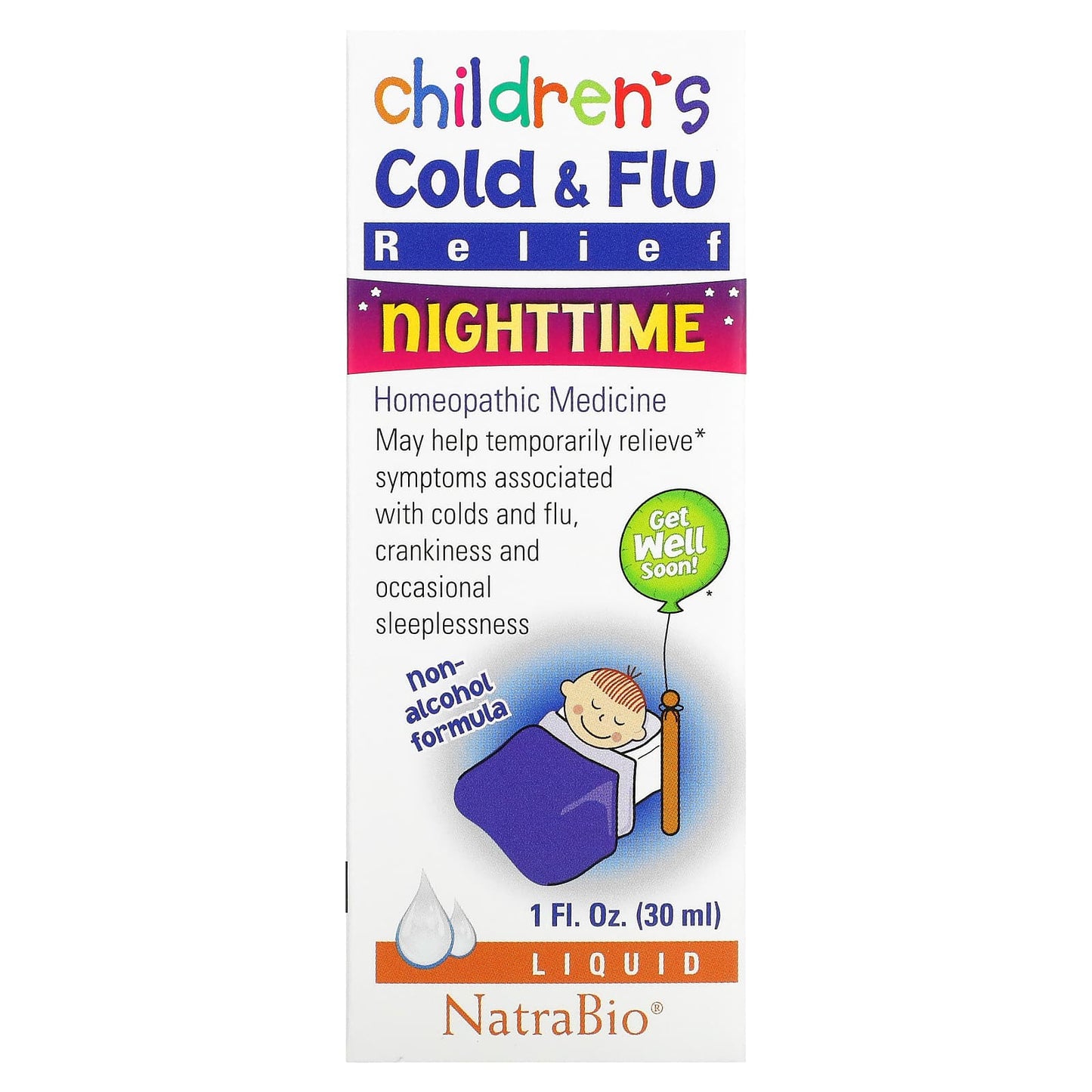 Children's Cold & Flu, Nighttime, 1 fl oz (30 ml)