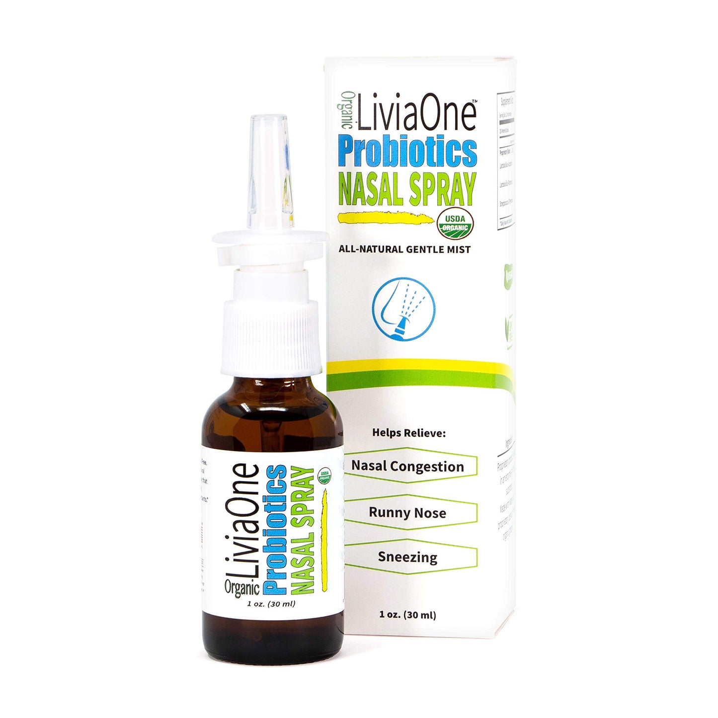 Livia One Probiotic Nasal Spray 1 Oz
