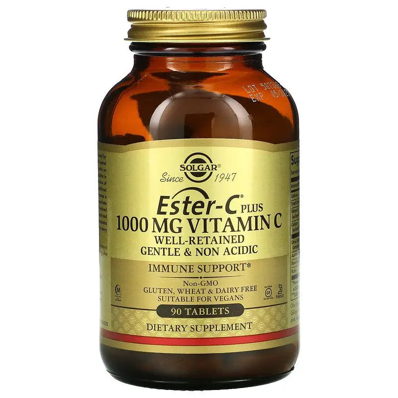 Solgar Ester C Plus 1000mg with Vitamin C Tablet High Strength Vegan Gluten Free