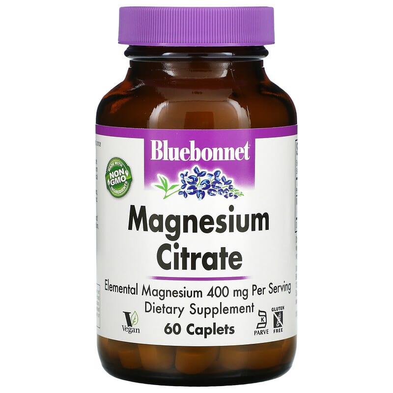 Magnesium Citrate, 400 mg, 60 Caplets