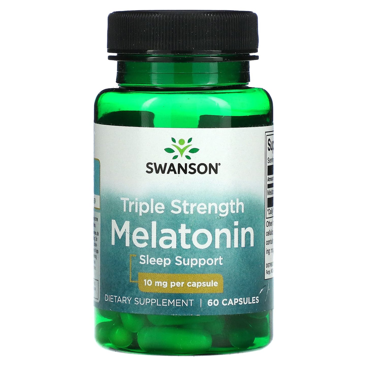 Triple Strength Melatonin, 10 mg, 60 Capsules
