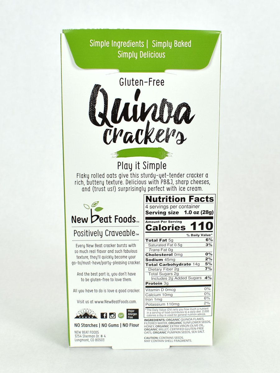 Play It Simple Quinoa Crackers