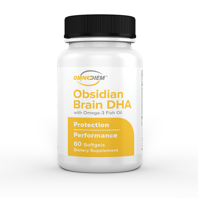 Obsidian Brain DHA with Omega-3 Marine Oil, 60 Softgels