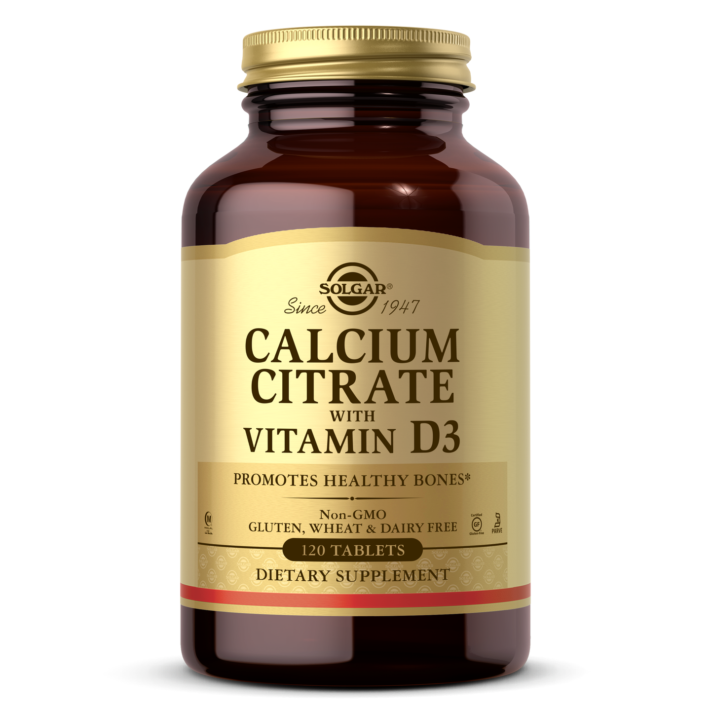 Calcium Citrate with Vitamin D3 Tablets, 120 ct