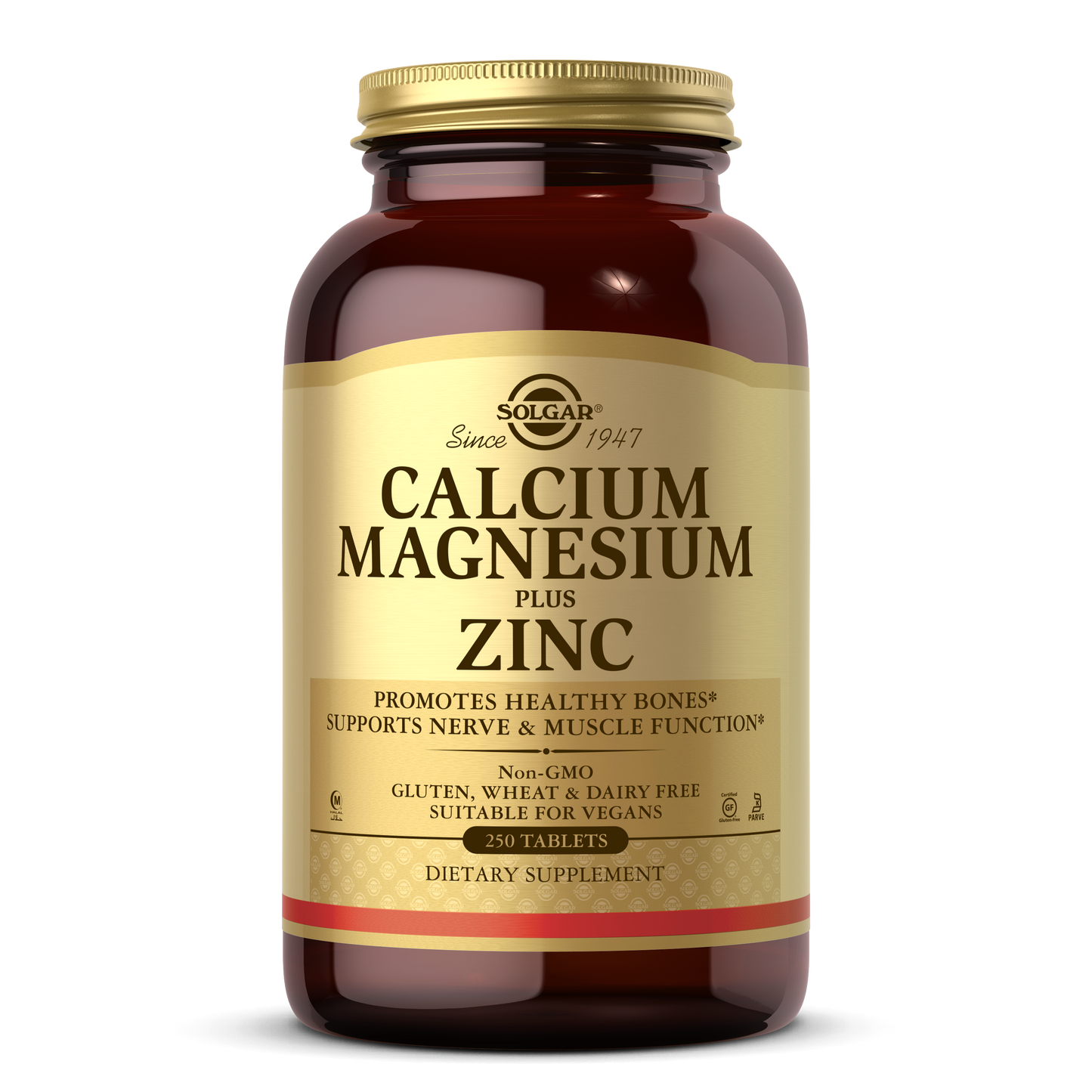 Calcium Magnesium Plus Zinc Tablets, 250 ct
