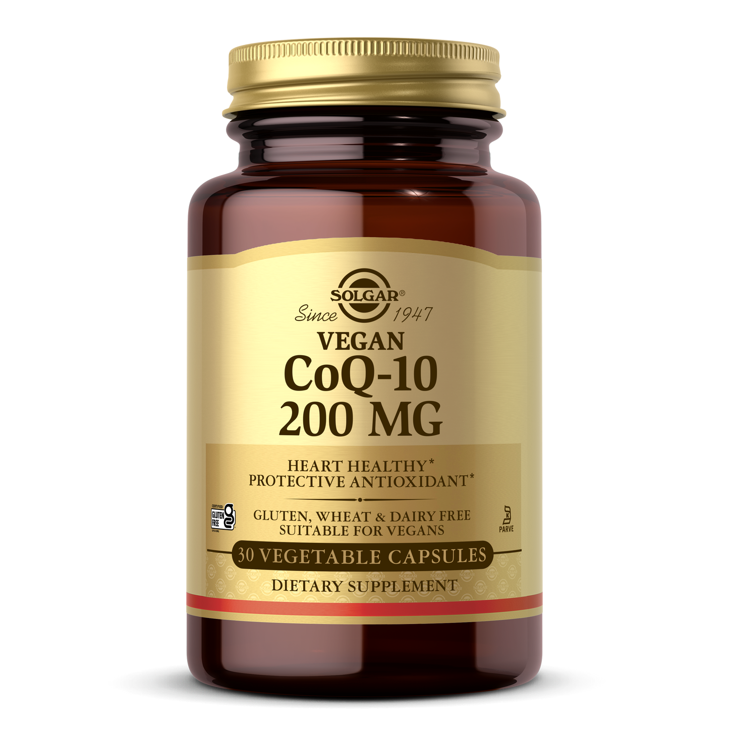 Vegan CoQ-10 200 mg Vegetable Capsules, 30 ct