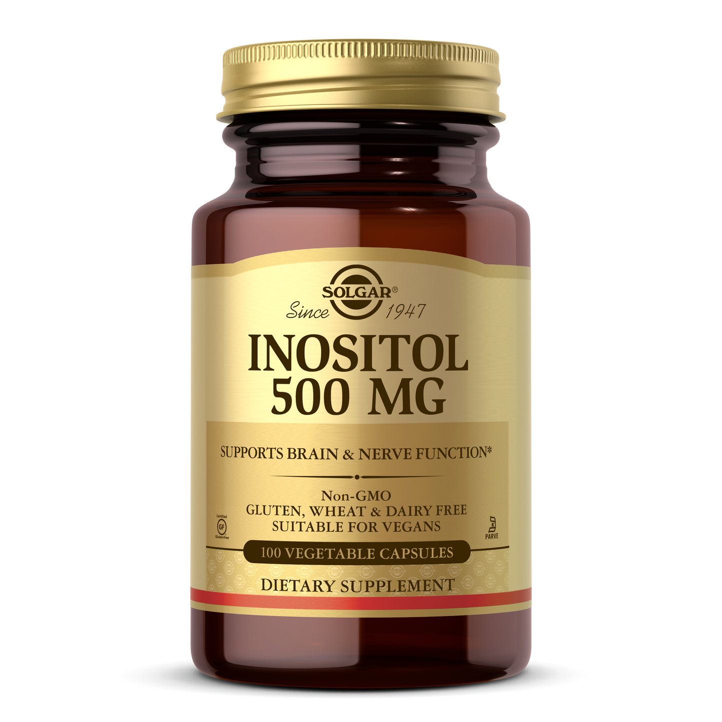 Inositol 500 mg Vegetable Capsules, 100 ct