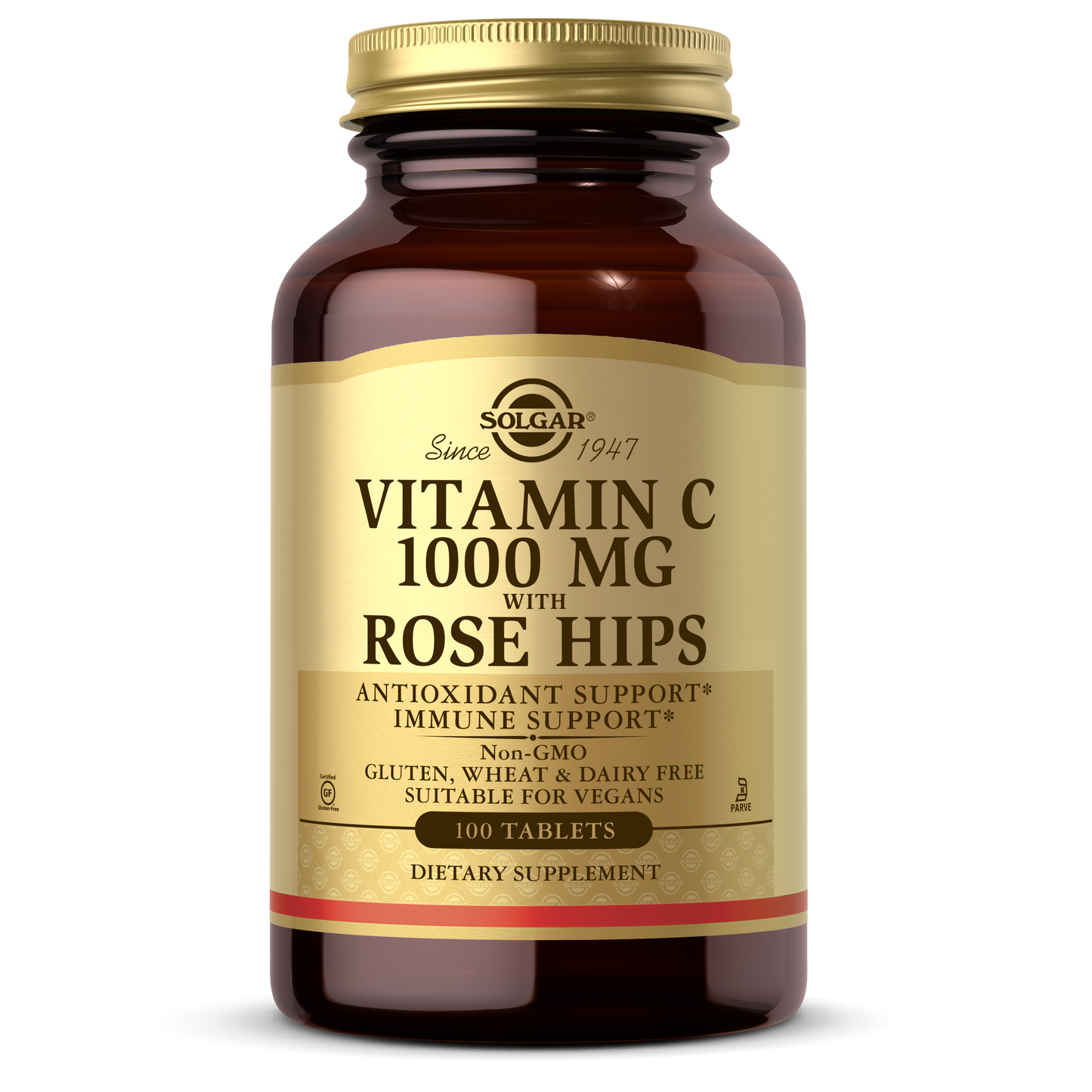 Vitamin C 1000 mg with Rose Hips Tablets, 100 ct