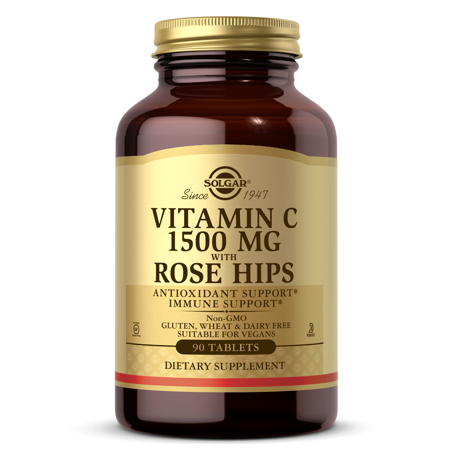 Vitamin C 1500 mg with Rose Hips Tablets, 90 ct