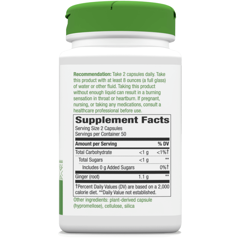 Premium Herbal Ginger Root, 100 Vcaps