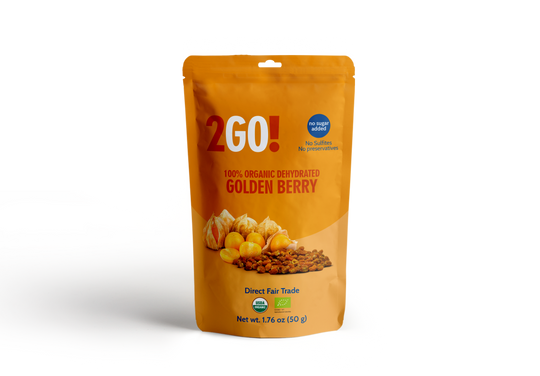 2go! Organic Dried Golden Berries, 1.76 Oz