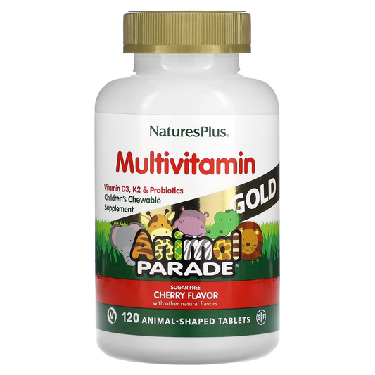 NaturesPlus® Animal Parade Gold, Cherry, 120 Tablets