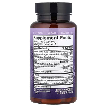 Host Defense, Mushrooms™ Mycobenefits, Focus, 60 Capsules