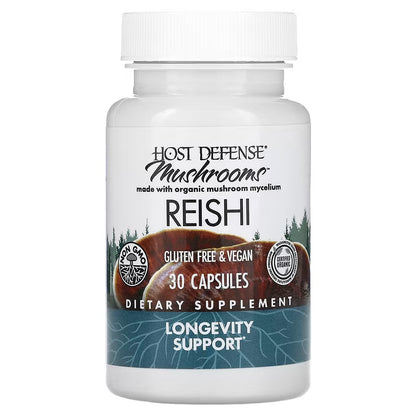 Host Defense, Mushrooms™, Reishi, (0.5 g per Capsule)