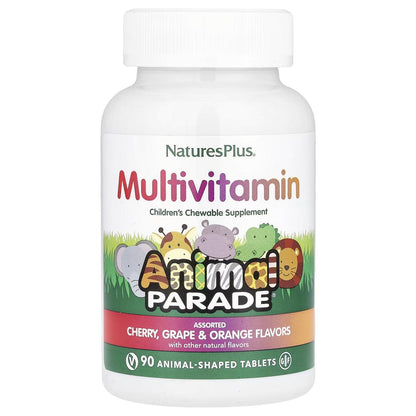 NaturesPlus® Animal Parade, Assorted Chewable, 90 Tablets