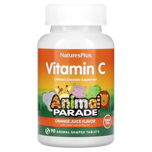 NaturesPlus® Animal Parade, Vitamin C Chewable, 90 Tablets