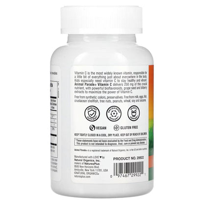 NaturesPlus® Animal Parade, Vitamin C Chewable, 90 Tablets