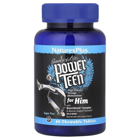 NaturesPlus® Power Teen for Him Chewable, 60 Tablets