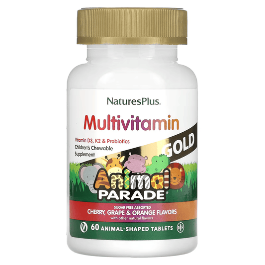 NaturesPlus® Animal Parade Gold, Assorted Chewable, 60 Tablets