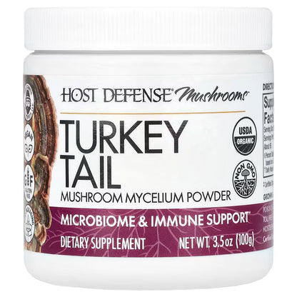Host Defense, Mushrooms™, Turkey Tail, Mushroom Mycelium Powder