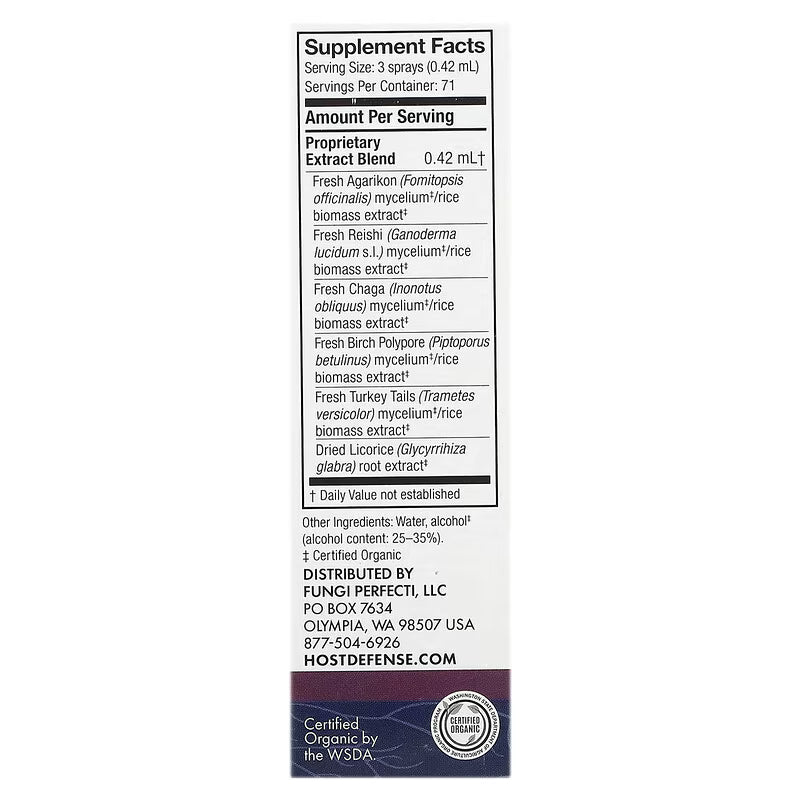 Host Defense, Mushrooms, MycoShield Spray, Licorice Root, 1 fl oz (30 ml)