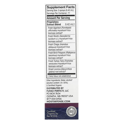 Host Defense, Mushrooms, MycoShield Spray, Licorice Root, 1 fl oz (30 ml)