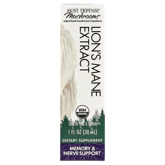 Host Defense, Mushrooms™, Lion's Mane Extract, 1 fl oz (30 ml)