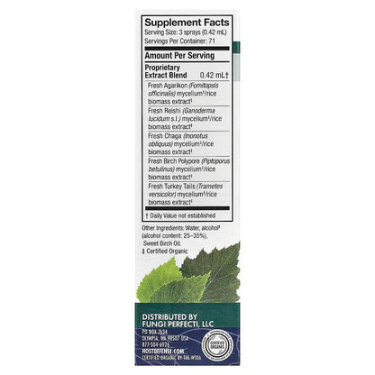 Host Defense, Mushrooms™, MycoShield® Throat Spray, Winter Mist, 1 fl oz (30 ml)