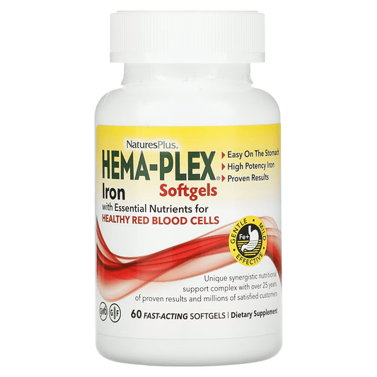 NaturesPlus® Hema-Plex Vcap, 60 Fast-Acting Softgels