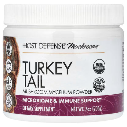 Host Defense, Mushrooms™, Turkey Tail, Mushroom Mycelium Powder