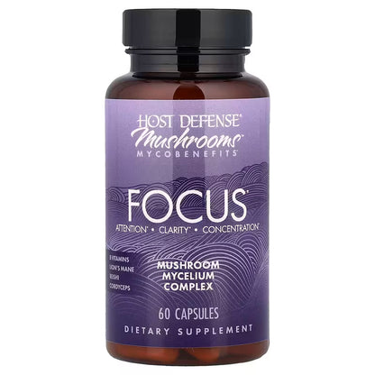 Host Defense, Mushrooms™ Mycobenefits, Focus, 60 Capsules